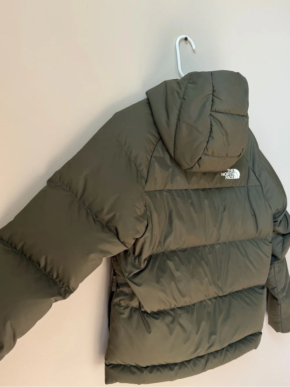 Boys' North Down Hooded Jacket, Color: New Taupe Green, Size: XL (14/16)
